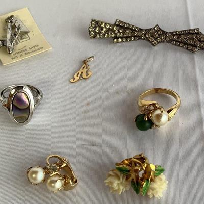 Miscellaneous Jewelry Mix With Sterling Silver And Gold Pieces  