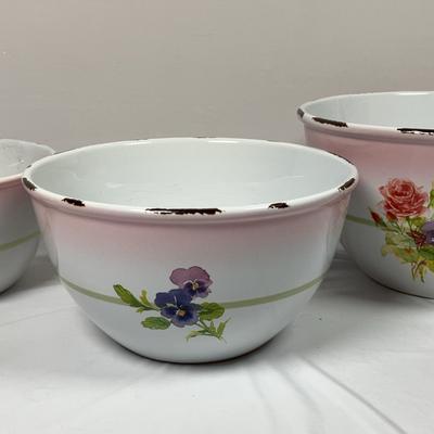 "Welcome Home" United Design Ceramic Stoneware Nested Bowls - 2 Sets