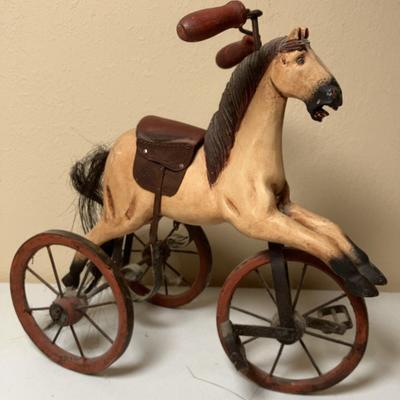 Vintage Horse Tricycle Decor