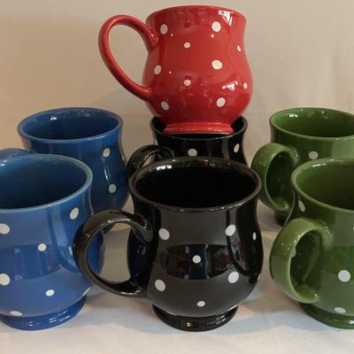 Temptations By Tara Polka Dot 16oz Mugs 