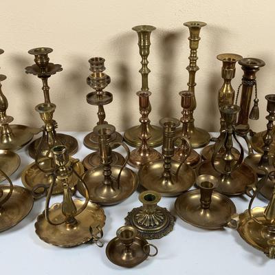 Brass Candlestick Holders