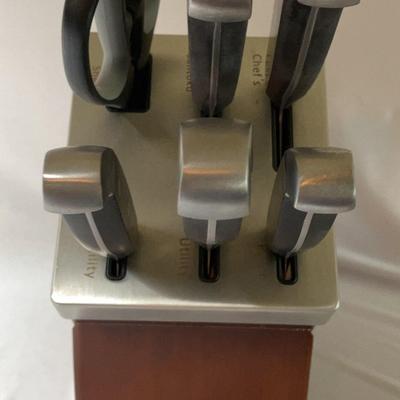 J. A. Henckels Stainless Steel Knife Set In Block