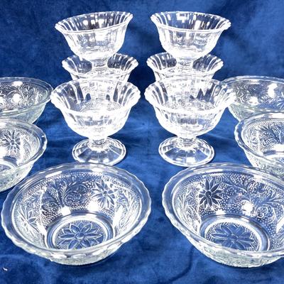 Clear Glass Cups & Bowls