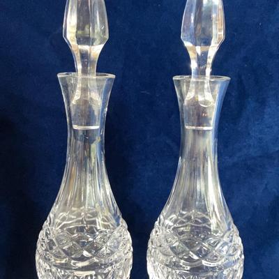 Waterford Crystal “Book Of Kells” Oil & Vinegar Pair