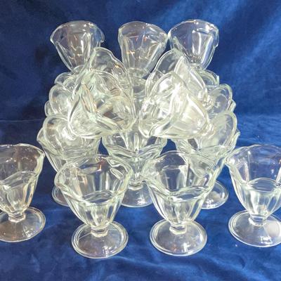 Footed Ice Cream Sundae Dish - Set of 20