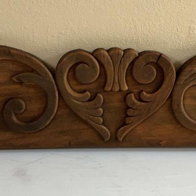 Vintage Architectural Salvage Decorative Carved Wood Trim 