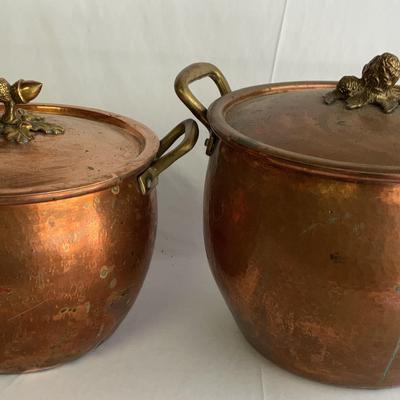 Ruffoni Hammered Copper Pots