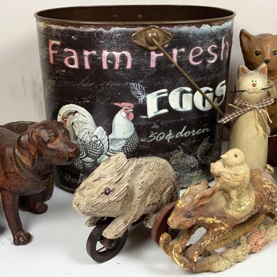 Egg Tin And Farm Friends