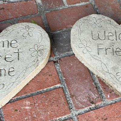 Concrete Garden Hearts