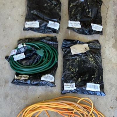 Electrical cords 6 In Packages New , 1 Yellow Large 