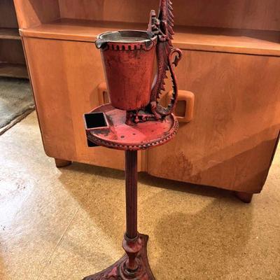 Vintage cast iron dragon themed stand