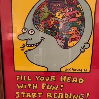 Keith Haring print, outstanding