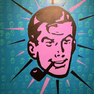 Mr. Idea, Jason Sikes signed, serigraph, 43x51