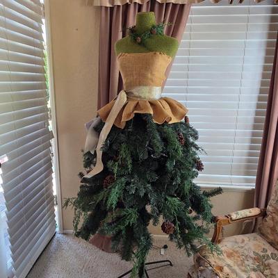 Christmas tree mannequin dress form