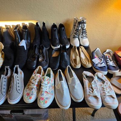 Women's shoes and accessories, mostly new