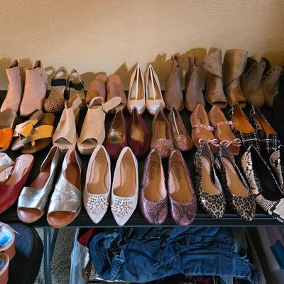 Women's shoes and accessories, mostly new