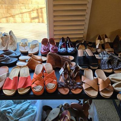 Women's shoes and accessories, mostly new