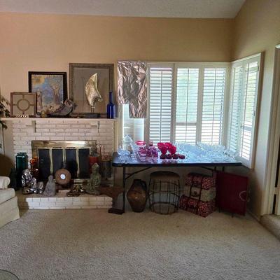 Home decor, vintage glassware