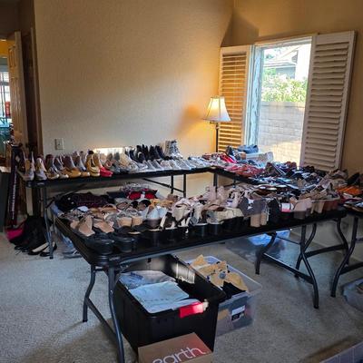 Women's shoes and accessories, mostly new