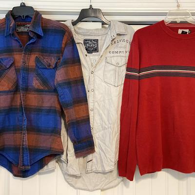 Mens Shirts & Swearer - Salvage Supply Company (XL), Arizona Jeans Co. (XL), CNI Outdoors (L)