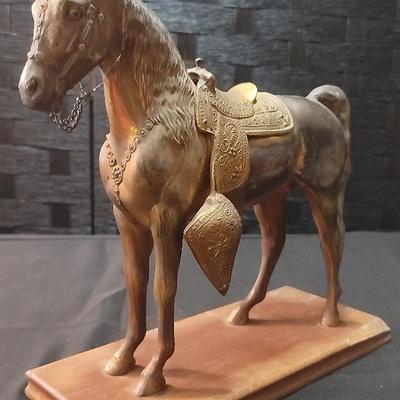 Vintage Dodge Inc. Heavy Bronze Horse - Mounted