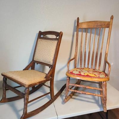 Two Antique Rockers In Need Of Some Love & Attention