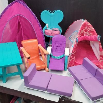 Tents and Furniture For 18" Dolls 