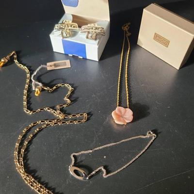 Vintage AVON Jewelry Items And Avon Boxes