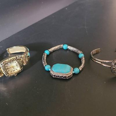 Southwestern-style Bracelets And Watch