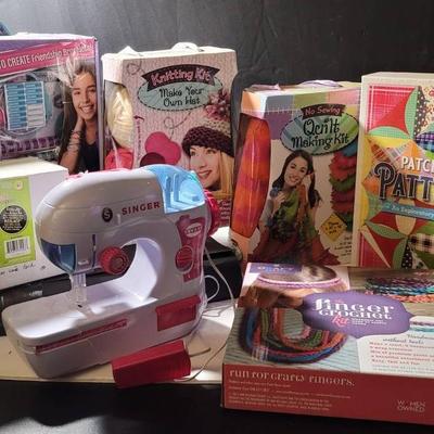 Large Lot of Craft Kits: Knitting, Quilting, Crochet, Paracord, Bracelet Making