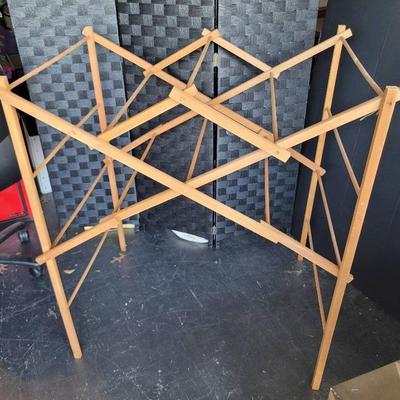Vintage Wooden Space-Saving Drying Rack