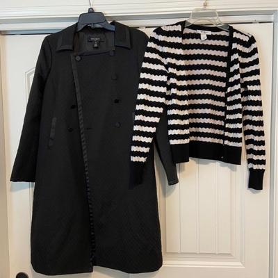 Nine West Long Suit Jacket (12) & WHBM Sweater (S)