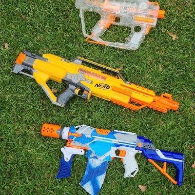 Higher End Battery-Operated Nerf Guns -- Need Batteries, Yellow Gun Seems Jammed/not Working?