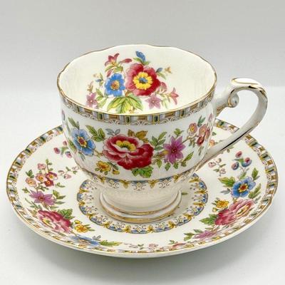 (8) Royal Grafton Malvern Saucers & (4) Footed Teacups