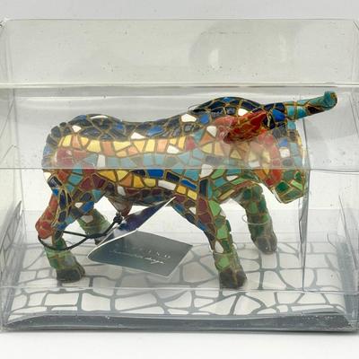 Barcino Mosaic Collection Bull Figurine NIB