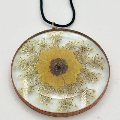 Pressed Flower Charm 