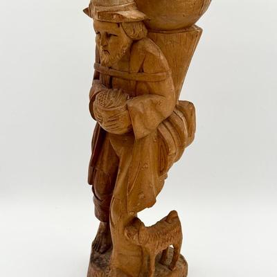 Unsigned Carved Wooden Sculpture 