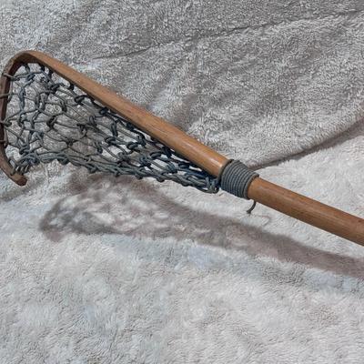 Vintage Wooden Lacrosse Stick 