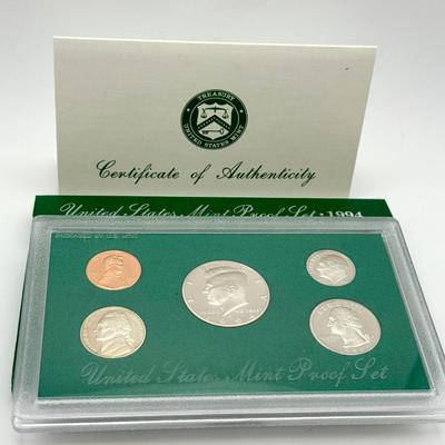 1994 United States Mint Proof Coin Set With Certificate Of Authenticity #2