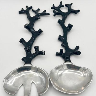 Michael Aram Coral Salad Servers 