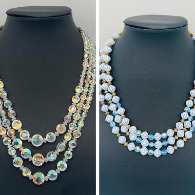 Costume Jewelry ft. Vintage Aurora Borealis Multi-Strand Necklace