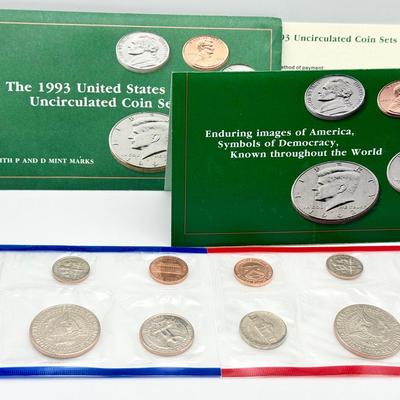 1993 United States Mint Uncirculated Coin Set - Philadelphia & Denver