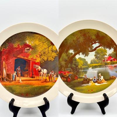 (2) Paul Detlefren Plates