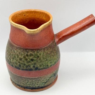 2 Rivers Stamps Pottery Pitcher