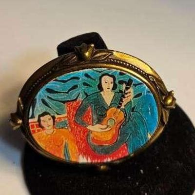 Two Women San Francisco Brooch