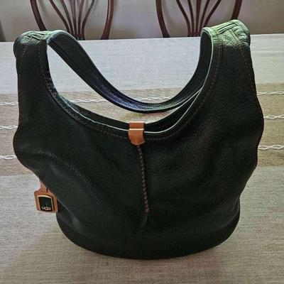 Ugg Black Purse With One Long Handled Strap