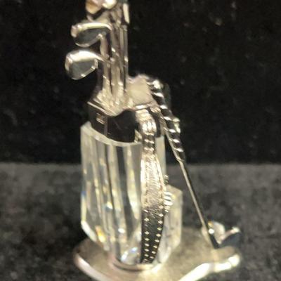 Swarovski Golf Clubs With Tee And Golf Ball