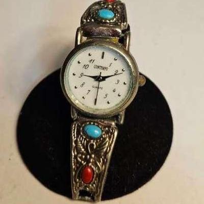 Sterling Silver Contempo Quartz Watch 