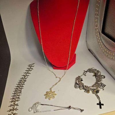 Express Crucifix Bracelet, Liz Claiborn Snowflake Pendant Necklace Plus