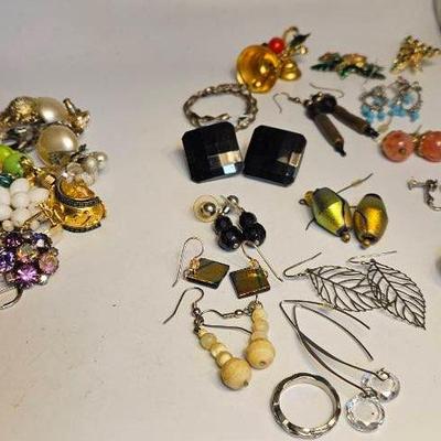 Single Earring Lot And Matching Earrings Lot
